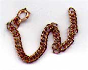 copper linked bracelet - 7 inch