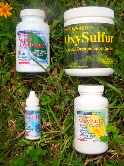 mr oxygen products oxygenating oxylife oxysulphur oxyearth oxyflush