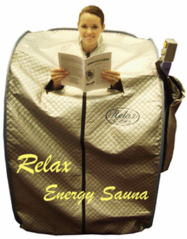 relax far infrared sauna lady